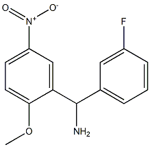 (3-fluorophenyl)(2-methoxy-5-nitrophenyl)methanamine 结构式