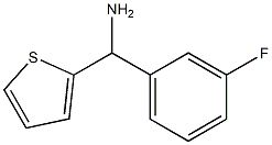 (3-fluorophenyl)(thiophen-2-yl)methanamine 结构式