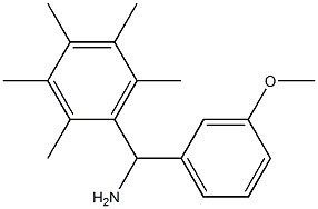 (3-methoxyphenyl)(2,3,4,5,6-pentamethylphenyl)methanamine 结构式