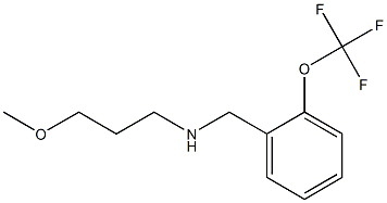 (3-methoxypropyl)({[2-(trifluoromethoxy)phenyl]methyl})amine 结构式