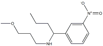 (3-methoxypropyl)[1-(3-nitrophenyl)butyl]amine 结构式