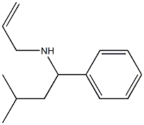 (3-methyl-1-phenylbutyl)(prop-2-en-1-yl)amine 结构式