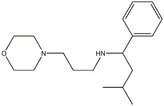 (3-methyl-1-phenylbutyl)[3-(morpholin-4-yl)propyl]amine 结构式