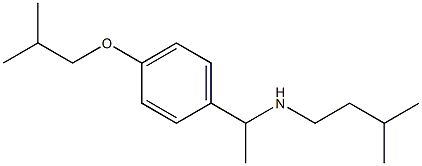 (3-methylbutyl)({1-[4-(2-methylpropoxy)phenyl]ethyl})amine 结构式