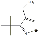 (3-tert-butyl-1H-pyrazol-4-yl)methanamine 结构式