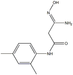 (3Z)-3-amino-N-(2,4-dimethylphenyl)-3-(hydroxyimino)propanamide 结构式