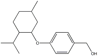 (4-{[5-methyl-2-(propan-2-yl)cyclohexyl]oxy}phenyl)methanol 结构式