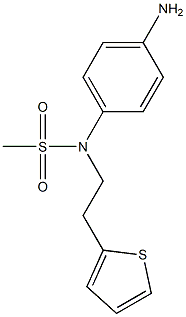 (4-aminophenyl)-N-[2-(thiophen-2-yl)ethyl]methanesulfonamide 结构式