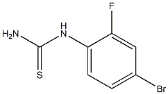 (4-bromo-2-fluorophenyl)thiourea 结构式
