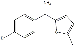 (4-bromophenyl)(5-methylthiophen-2-yl)methanamine 结构式