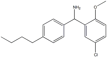 (4-butylphenyl)(5-chloro-2-methoxyphenyl)methanamine 结构式