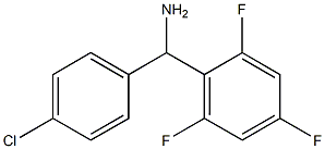 (4-chlorophenyl)(2,4,6-trifluorophenyl)methanamine 结构式