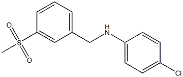 (4-chlorophenyl)[3-(methylsulfonyl)phenyl]methylamine 结构式