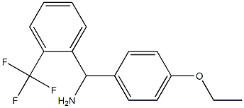 (4-ethoxyphenyl)[2-(trifluoromethyl)phenyl]methanamine 结构式