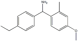 (4-ethylphenyl)(4-methoxy-2-methylphenyl)methanamine 结构式