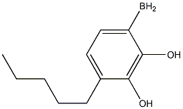 (4-pentylphenyl)boranediol 结构式