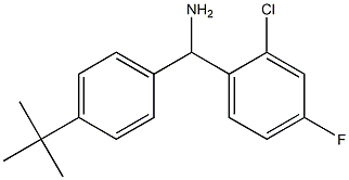 (4-tert-butylphenyl)(2-chloro-4-fluorophenyl)methanamine 结构式