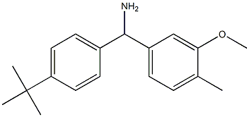 (4-tert-butylphenyl)(3-methoxy-4-methylphenyl)methanamine 结构式