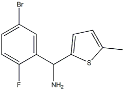 (5-bromo-2-fluorophenyl)(5-methylthiophen-2-yl)methanamine 结构式