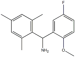 (5-fluoro-2-methoxyphenyl)(2,4,6-trimethylphenyl)methanamine 结构式