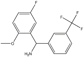 (5-fluoro-2-methoxyphenyl)[3-(trifluoromethyl)phenyl]methanamine 结构式