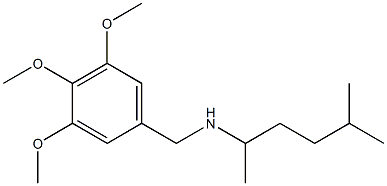 (5-methylhexan-2-yl)[(3,4,5-trimethoxyphenyl)methyl]amine 结构式