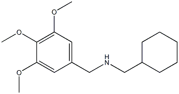 (cyclohexylmethyl)[(3,4,5-trimethoxyphenyl)methyl]amine 结构式