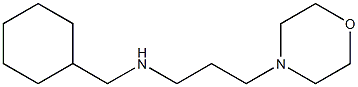 (cyclohexylmethyl)[3-(morpholin-4-yl)propyl]amine 结构式