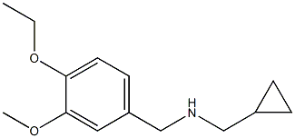 (cyclopropylmethyl)[(4-ethoxy-3-methoxyphenyl)methyl]amine 结构式