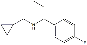 (cyclopropylmethyl)[1-(4-fluorophenyl)propyl]amine 结构式