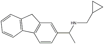 (cyclopropylmethyl)[1-(9H-fluoren-2-yl)ethyl]amine 结构式