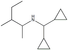 (dicyclopropylmethyl)(3-methylpentan-2-yl)amine 结构式