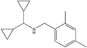 (dicyclopropylmethyl)[(2,4-dimethylphenyl)methyl]amine 结构式