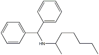 (diphenylmethyl)(heptan-2-yl)amine 结构式