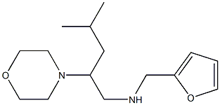 (furan-2-ylmethyl)[4-methyl-2-(morpholin-4-yl)pentyl]amine 结构式