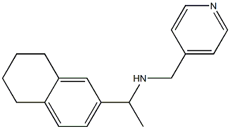 (pyridin-4-ylmethyl)[1-(5,6,7,8-tetrahydronaphthalen-2-yl)ethyl]amine 结构式