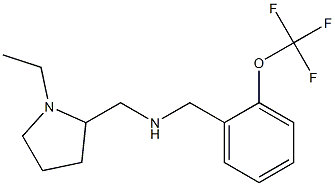 [(1-ethylpyrrolidin-2-yl)methyl]({[2-(trifluoromethoxy)phenyl]methyl})amine 结构式