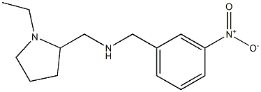 [(1-ethylpyrrolidin-2-yl)methyl][(3-nitrophenyl)methyl]amine 结构式