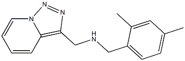 [(2,4-dimethylphenyl)methyl]({[1,2,4]triazolo[3,4-a]pyridin-3-ylmethyl})amine 结构式