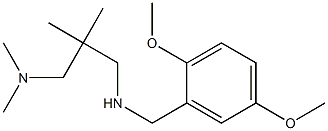 [(2,5-dimethoxyphenyl)methyl]({2-[(dimethylamino)methyl]-2-methylpropyl})amine 结构式