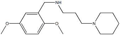 [(2,5-dimethoxyphenyl)methyl][3-(piperidin-1-yl)propyl]amine 结构式