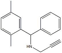 [(2,5-dimethylphenyl)(phenyl)methyl](prop-2-yn-1-yl)amine 结构式