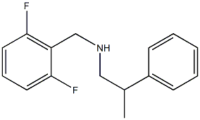 [(2,6-difluorophenyl)methyl](2-phenylpropyl)amine 结构式