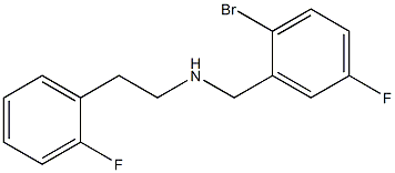[(2-bromo-5-fluorophenyl)methyl][2-(2-fluorophenyl)ethyl]amine 结构式