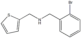 [(2-bromophenyl)methyl](thiophen-2-ylmethyl)amine 结构式