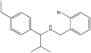 [(2-bromophenyl)methyl][1-(4-ethylphenyl)-2-methylpropyl]amine 结构式