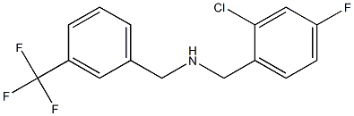 [(2-chloro-4-fluorophenyl)methyl]({[3-(trifluoromethyl)phenyl]methyl})amine 结构式