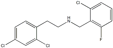 [(2-chloro-6-fluorophenyl)methyl][2-(2,4-dichlorophenyl)ethyl]amine 结构式