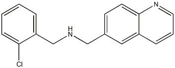 [(2-chlorophenyl)methyl](quinolin-6-ylmethyl)amine 结构式