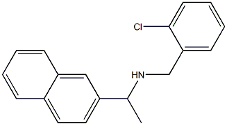 [(2-chlorophenyl)methyl][1-(naphthalen-2-yl)ethyl]amine 结构式